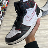 Preowned Air Jordan 1 Retro High Defiant White Black Gym Red