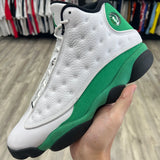 Preowned Air Jordan 13 Retro White Lucky Green