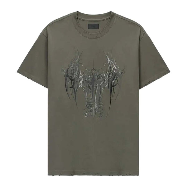 RtA Colin Oversized Tee 'Olive Cyber Sigilism'