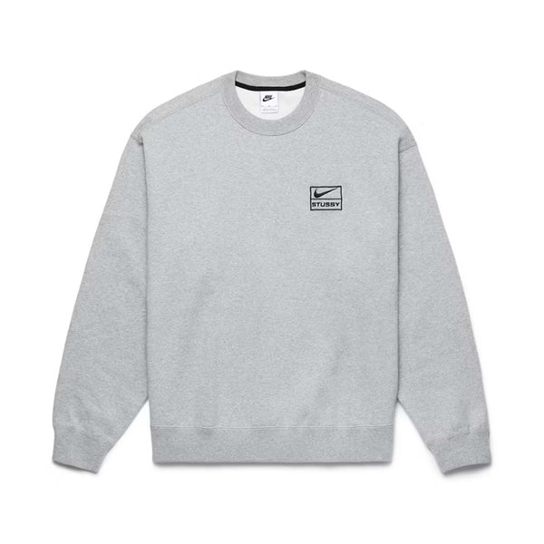 Stussy x Nike Fleece Crewneck Grey