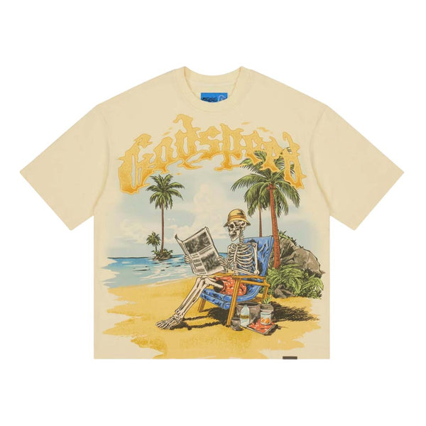 Godspeed Skeleton Beach II Bone Tee