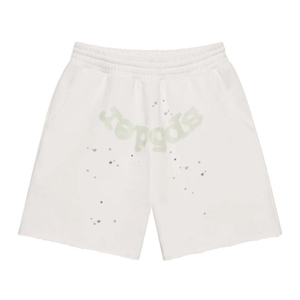 Sp5der T&F Sweat Shorts White