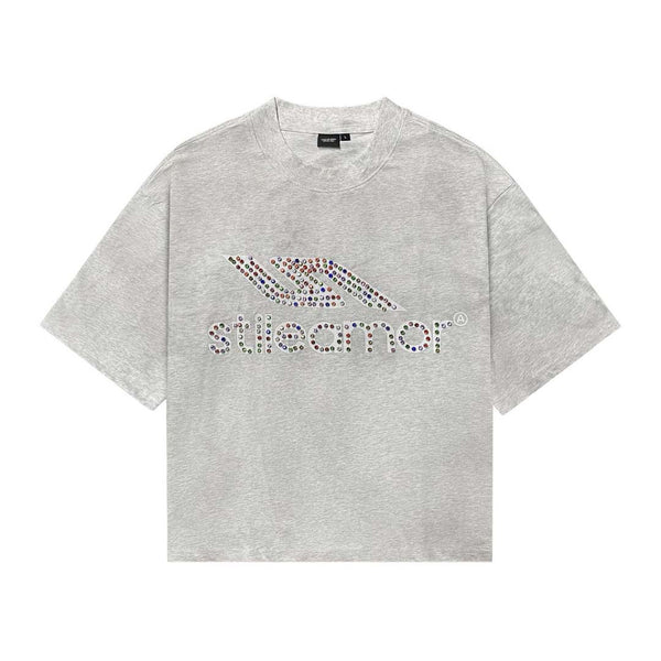 Stile de Amor Corolato Rhinestone Tee Grey