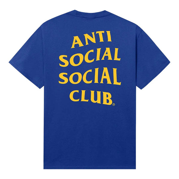 Anti Social Social Club Mind Games Royal Blue Yellow Tee
