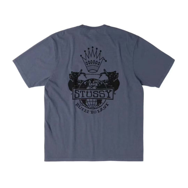 Stussy Built to Last Tee Faded Navy