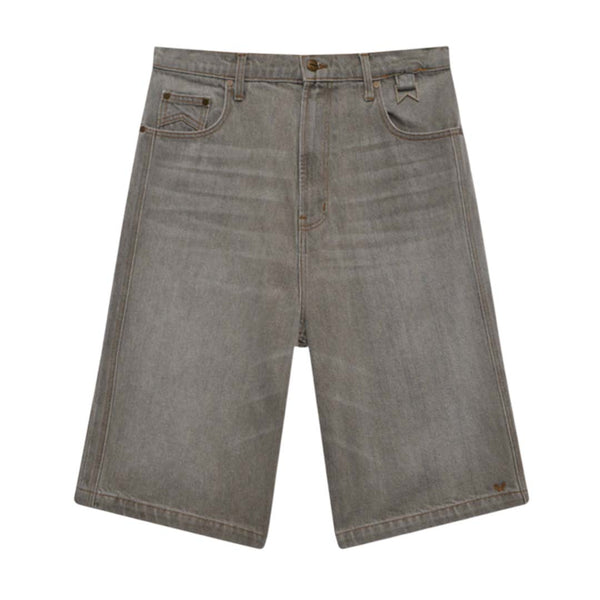 Rhude Baggy Traxedo Denim Shorts Liberty Grey