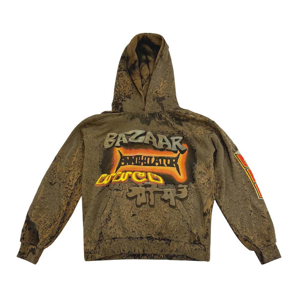 Travis Scott Cactus Jack CPFM Bazaar Hoodie Brown