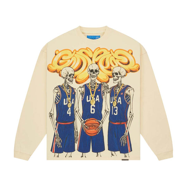 Godspeed Dream Team Long Sleeve Tee Bone