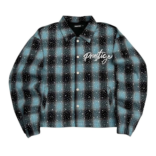 Prestige Prime Flannel Jacket Aqua Light Blue