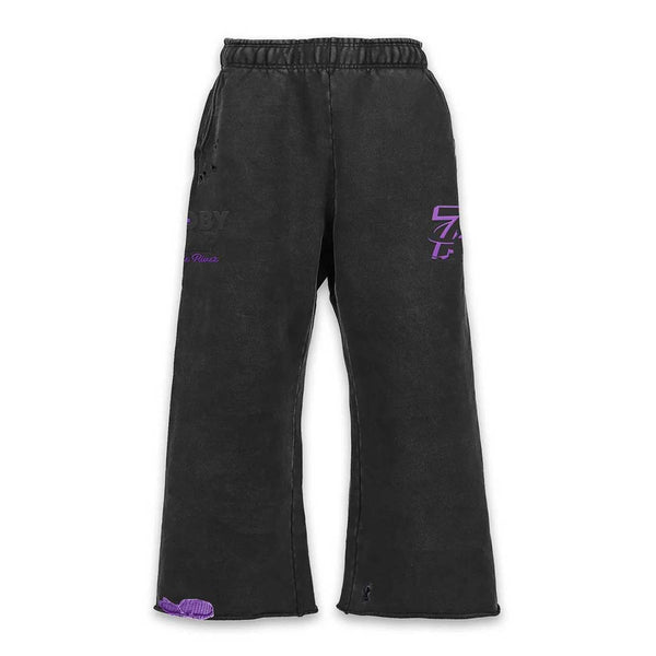 Triple Sevens Booby Trap Baggy Sweatpants Black Purple
