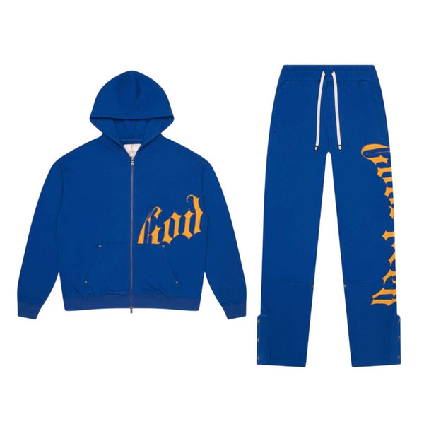 Godspeed OG Logo Sweatsuit Blue Yellow