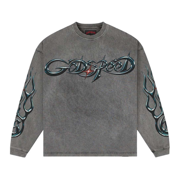 Godspeed New Age Reloaded Long Sleeve Tee Grey Wash