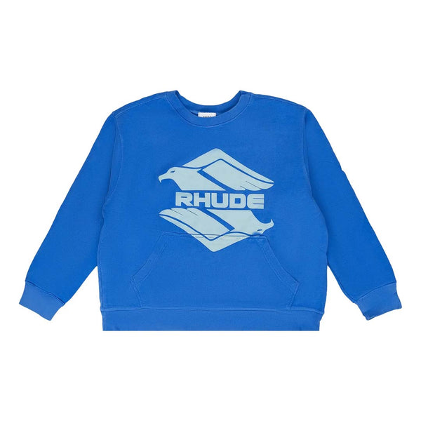 Rhude Dragon Crewneck Blue