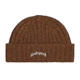 Godspeed OG Logo Emblem Brown Speckle Beanie