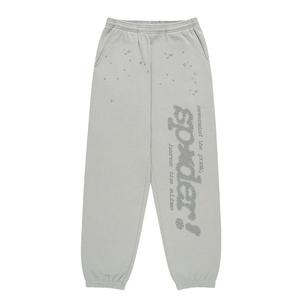 Sp5der Punk V2 Sweatpants Sport Grey Tonal