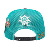 Godspeed Forever Trucker Hat Turquoise Black