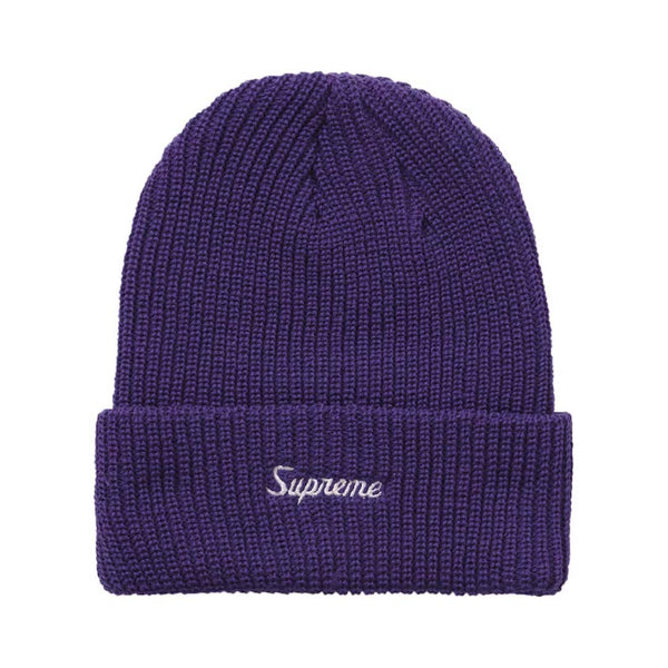 Supreme Loose Gauge Beanie Purple