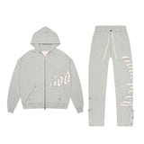 Godspeed Grey Sweatsuit Hoodie & Sweatpants Set