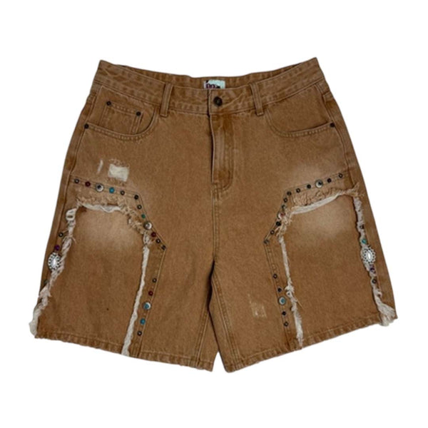 Dry Rot Cowboy Jewlz Brown Shorts