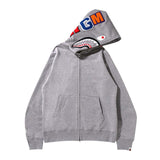 BAPE Shark Full Zip Hoodie 'Grey'