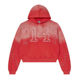 Vale Forever 14 Patch Red Zip Up Hoodie