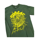 Sp5der Green Yellow Web Tee