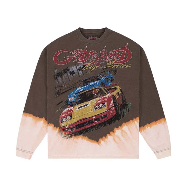 Godspeed FTW Bleached Long Sleeve Tee Brown