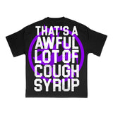 Lost Hills x Cough Syrup Spell Out Tee Black