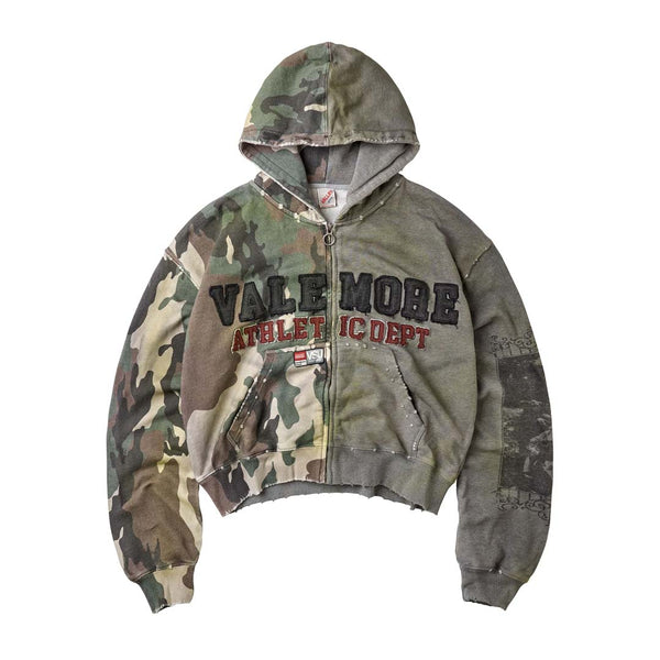 Vale Forever Zombie Zip Up Hoodie Grey Camo