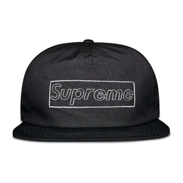 Supreme x KAWS Chalk Logo 5-Panel Hat 'Black'