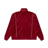 Sinclair Velour Piping Jacket Burgundy