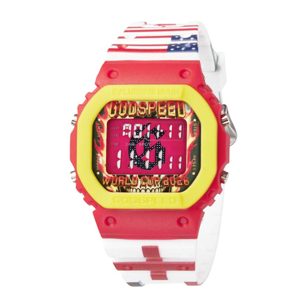 Godspeed GSWC All Nations Chrono Watch Red Yellow