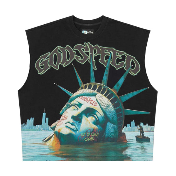 Godspeed Sunken Liberty Sleeveless Tee Black