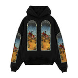 Who Decides War x EST Gee Stained Glass Hoodie Black