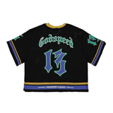 Godspeed First Down Jersey Tee Black Yellow Blue Boxy