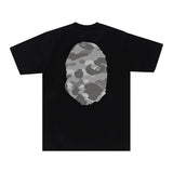 BAPE Honeycomb Camo Big Ape Head Tee 'Black/Grey'
