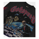Godspeed Checkmate Long Sleeve Black Wash Tee