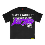 Lost Hills x Cough Syrup Spell Out Tee Black