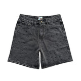 Dry Rot Rhinestone Black Jean Shorts