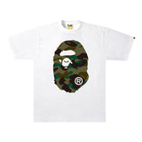 BAPE 1st Camo Big Ape Head Tee 'White/Green'