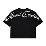 Mixed Emotions Black Pearl Cropped Tee