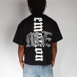 Mixed Emotions Astronaut Rhinestone Black Tee