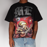 Mixed Emotions Octopus Rhinestone Black Tee