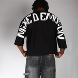 Mixed Emotions Monster Cropped Black Tee