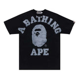 BAPE Overprinted College Tee Black
