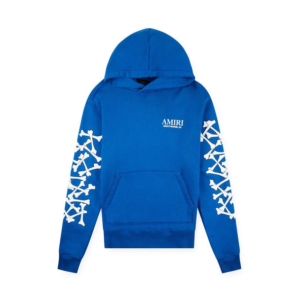 Amiri Bones Stacked Hoodie Blue by Amiri - NWAHype 1 for streetwear Hoodies in USA