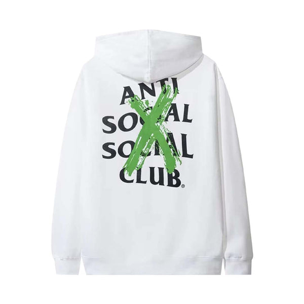 Anti Social Social Club Cancelled Hoodie White Green by Anti Social Social Club - NWAHYPE No.1 for streetwear Hoodies in USA