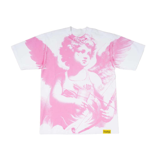 Awful Lot of Cough Syrup Cupid Tattoo White Pink by Awful Lot of Cough Syrup - NWAHYPE No.1 for streetwear T-Shirts in USA