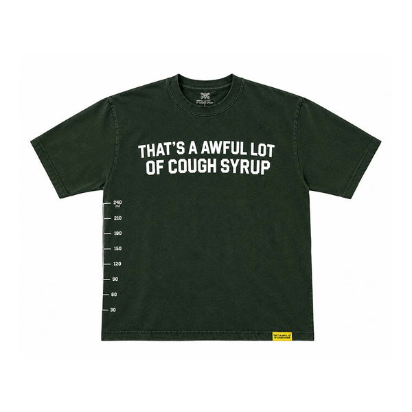 Awful Lot of Cough Syrup Green White Spell Out Tee by Awful Lot of Cough Syrup - NWAHYPE No.1 for streetwear T-Shirts in USA