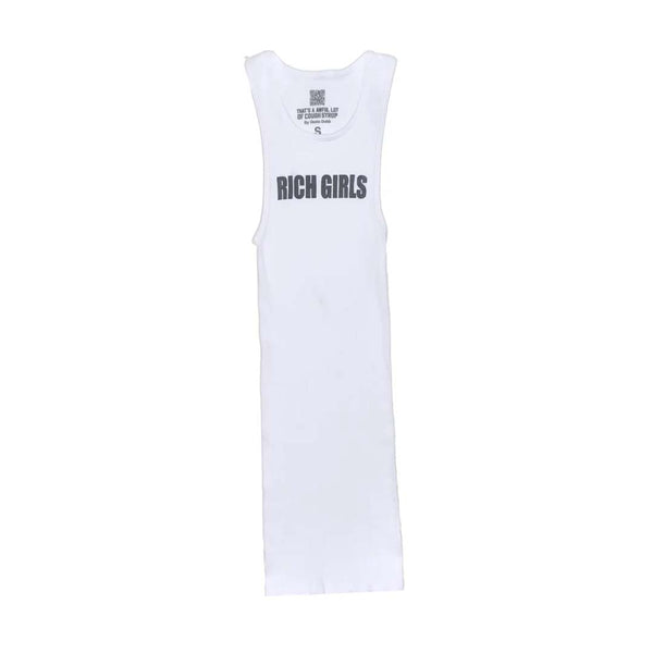 Awful Lot of Cough Syrup Rich Girls Tank Top White by Awful Lot of Cough Syrup - NWAHYPE No.1 for streetwear T-Shirts in USA